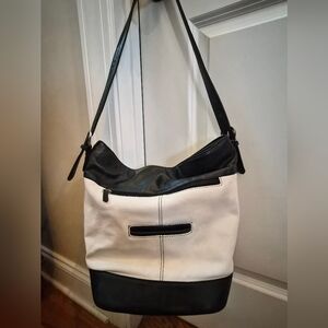 ili New York Colorblock Leather Zip-Top Hobo / Shoulder Bag